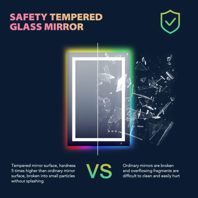 RGB LED Bathroom Mirror