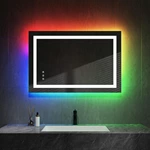 Miroir de salle de bain LED RGB
