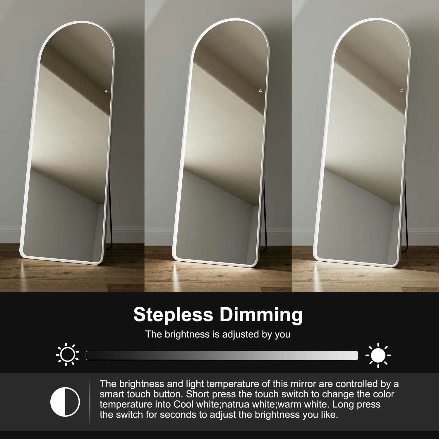 Arched Led Full Length Mirror