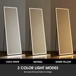 Miroir pleine longueur à LED