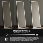 Miroir pleine longueur à LED