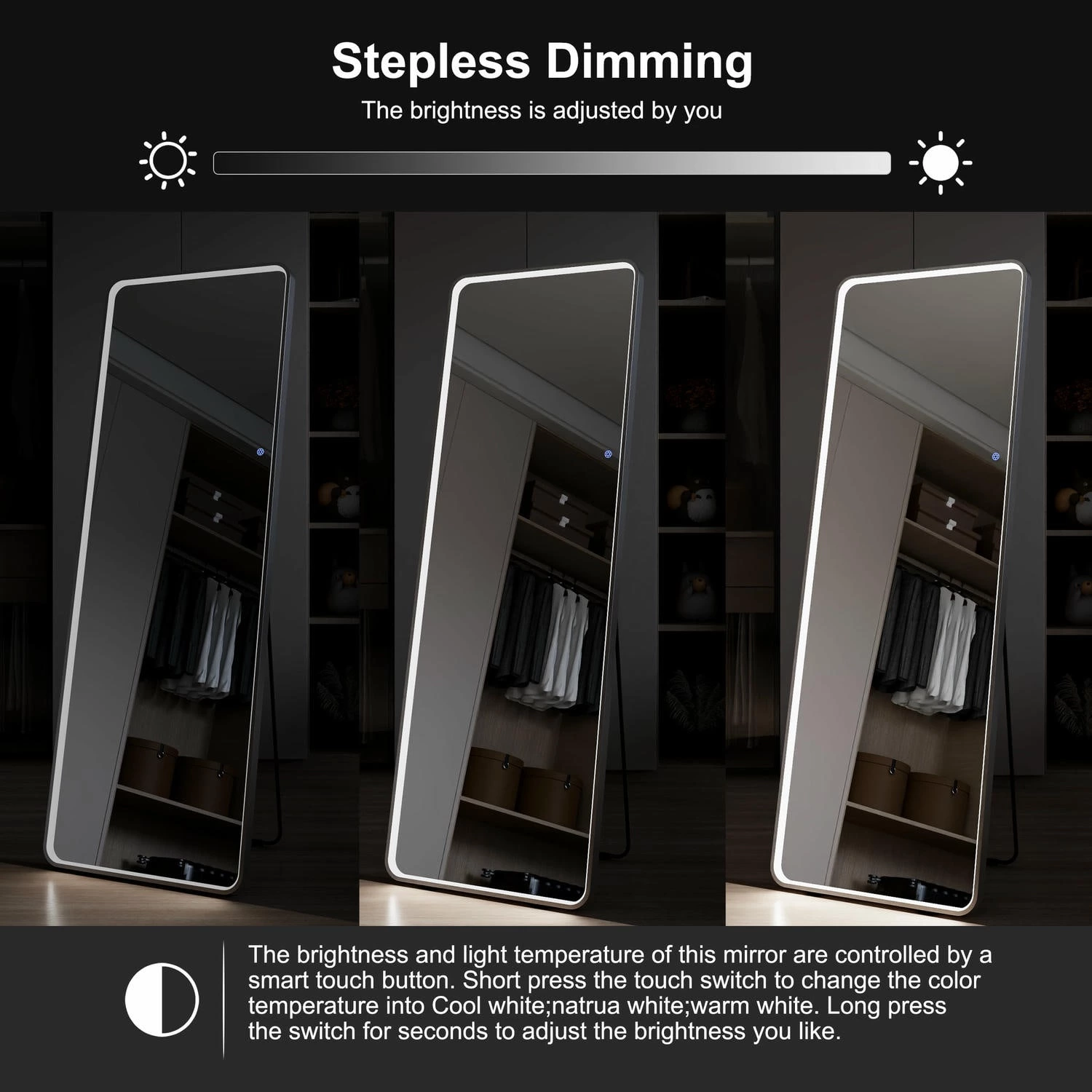 Framed Led Full Length Mirror