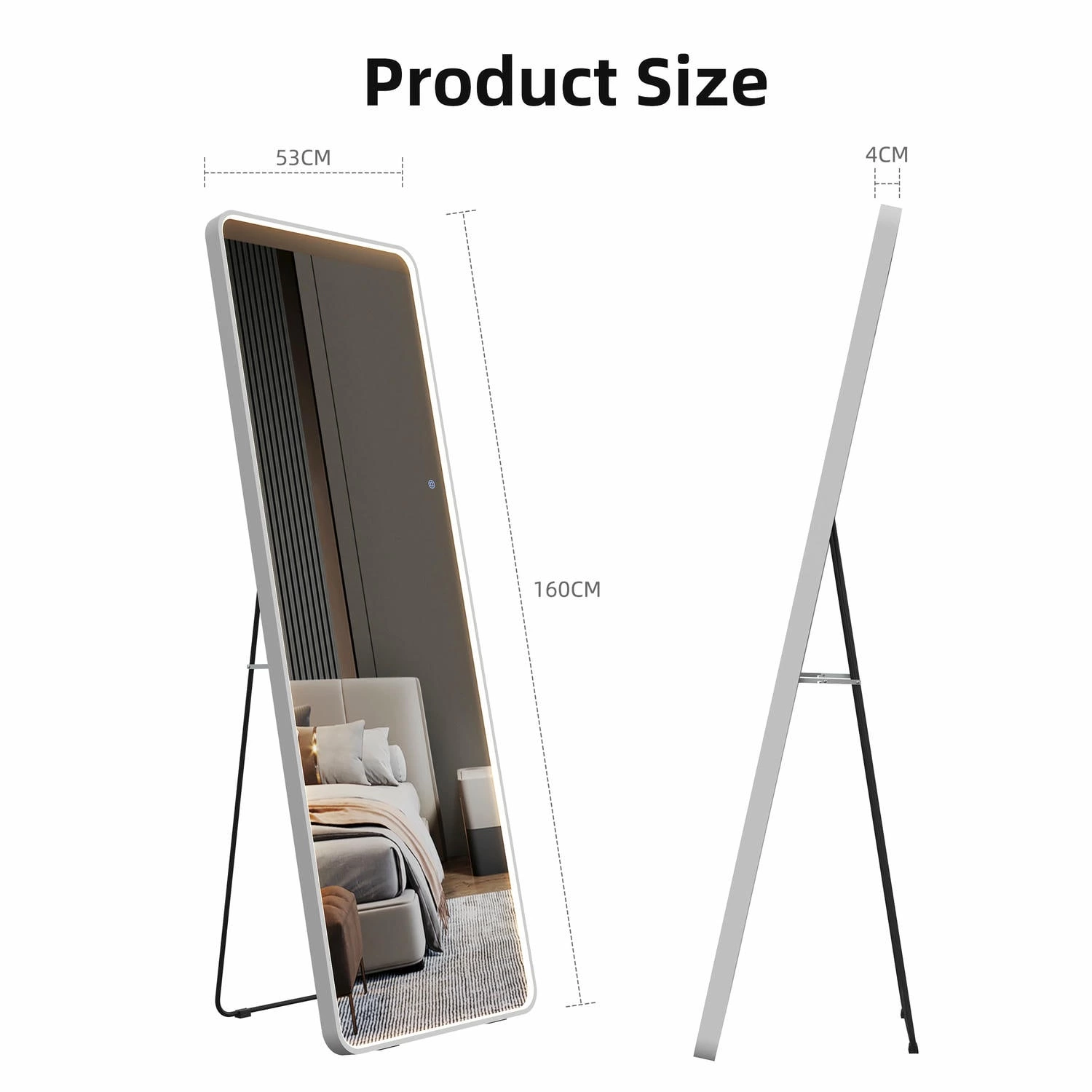 Framed Led Full Length Mirror