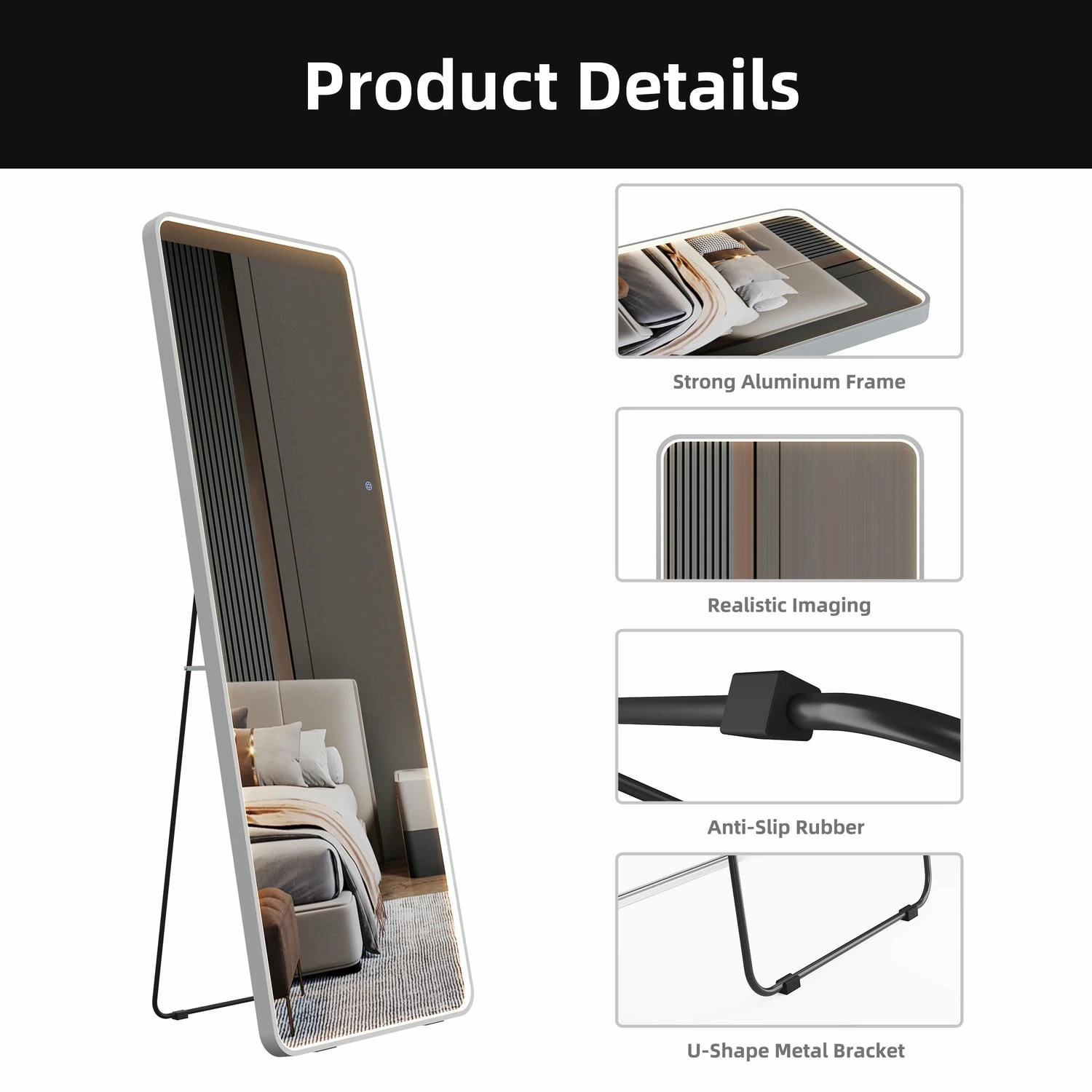 Framed Led Full Length Mirror