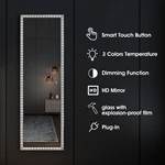 Miroir pleine longueur en cristal LED