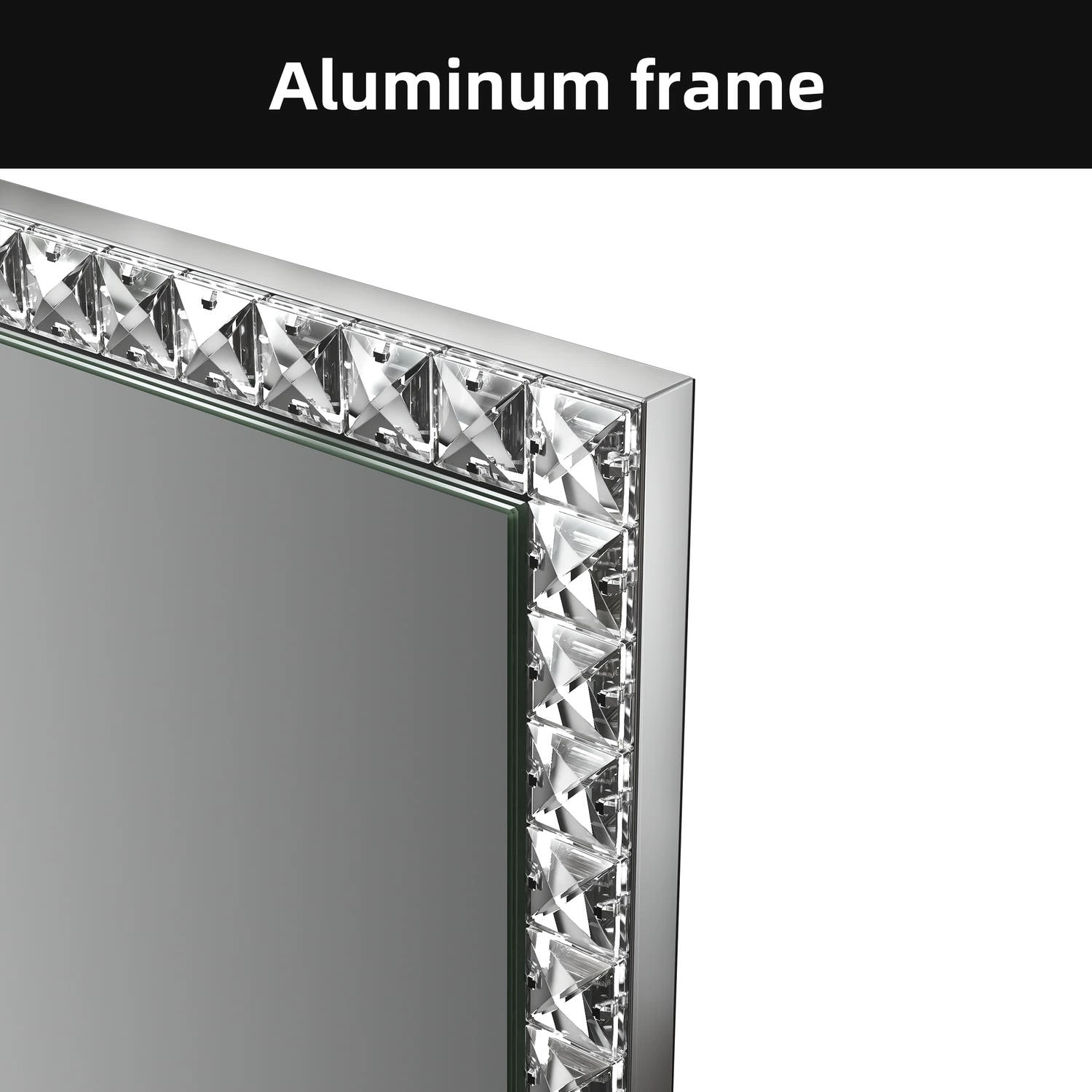 Led Crystal Full Length Mirror