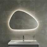 Miroir de salle de bain LED irrégulier