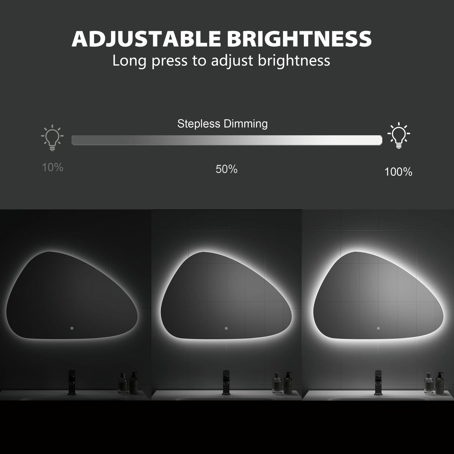 Irregular LED Bathroom Mirror