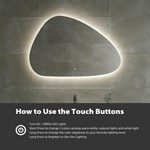 Irregular LED Bathroom Mirror