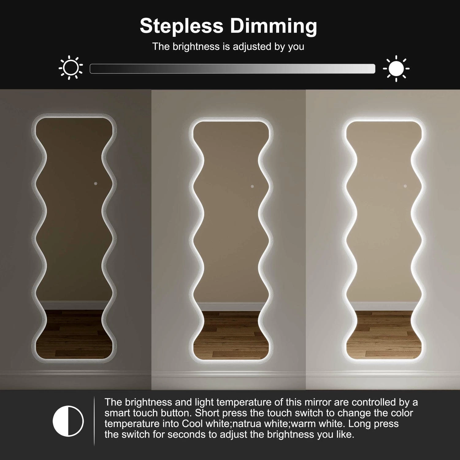 Irregular Led Full Length Mirror