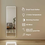Miroir pleine longueur à LED