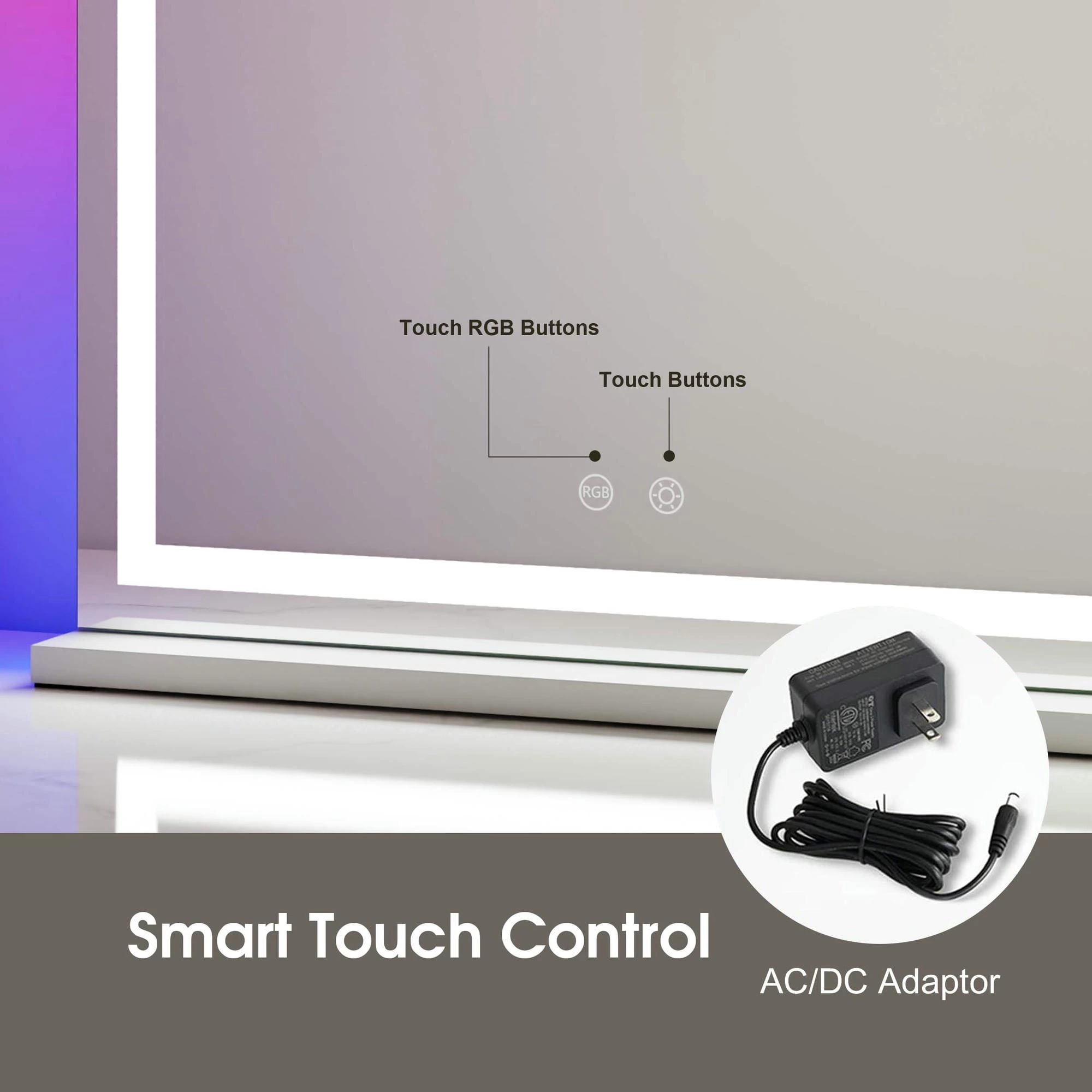 Desktop RGB Led Vanity Mirror