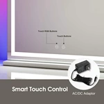 Miroir de coiffeuse de bureau à LED RGB