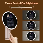 Miroir de courtoisie LED avec analyseur de peau IA