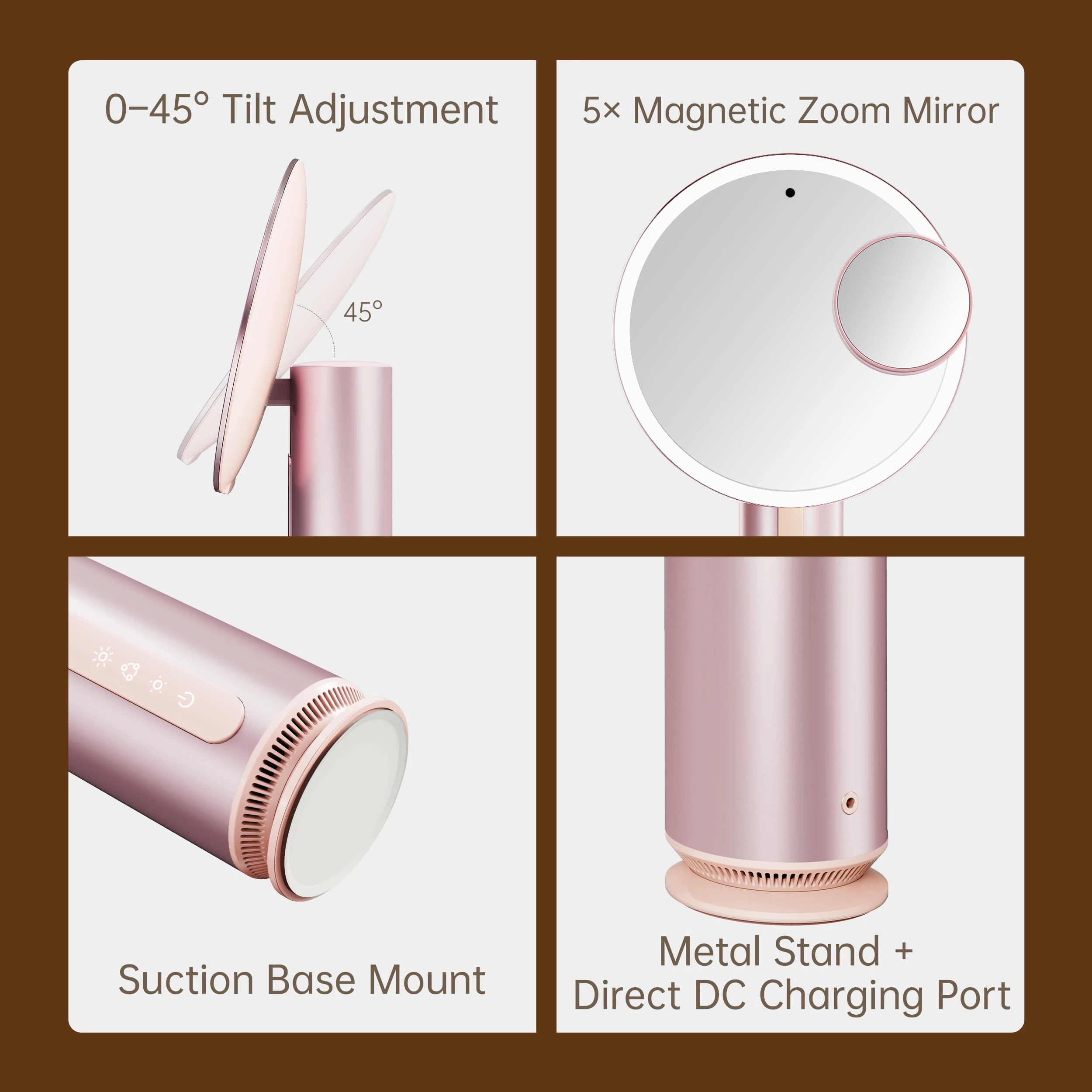 AI Skin-Analyzer LED Vanity Mirror