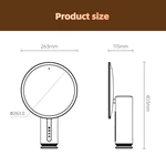 Miroir de courtoisie LED avec analyseur de peau IA