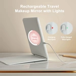 Miroir de maquillage de voyage portable à LED