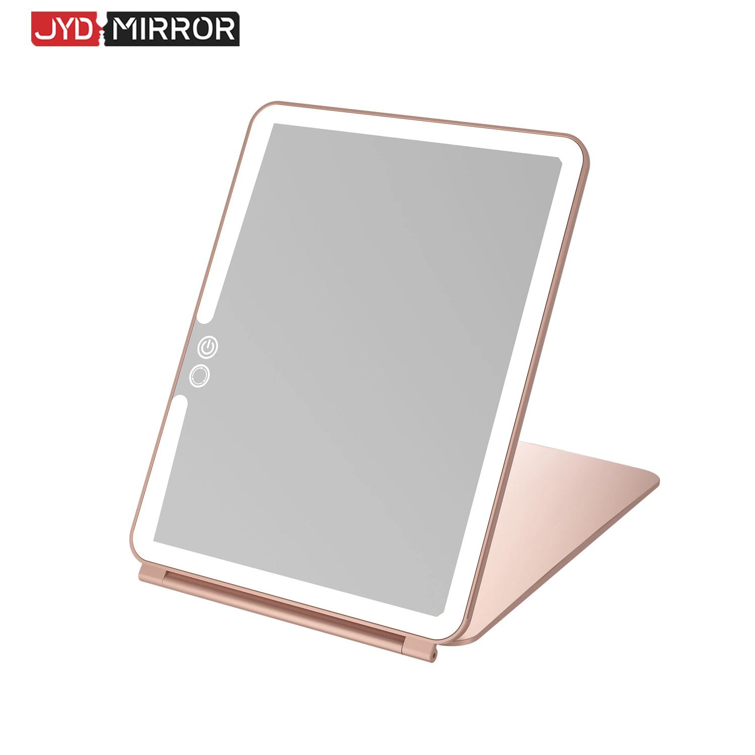 Miroir de maquillage de voyage portable à LED