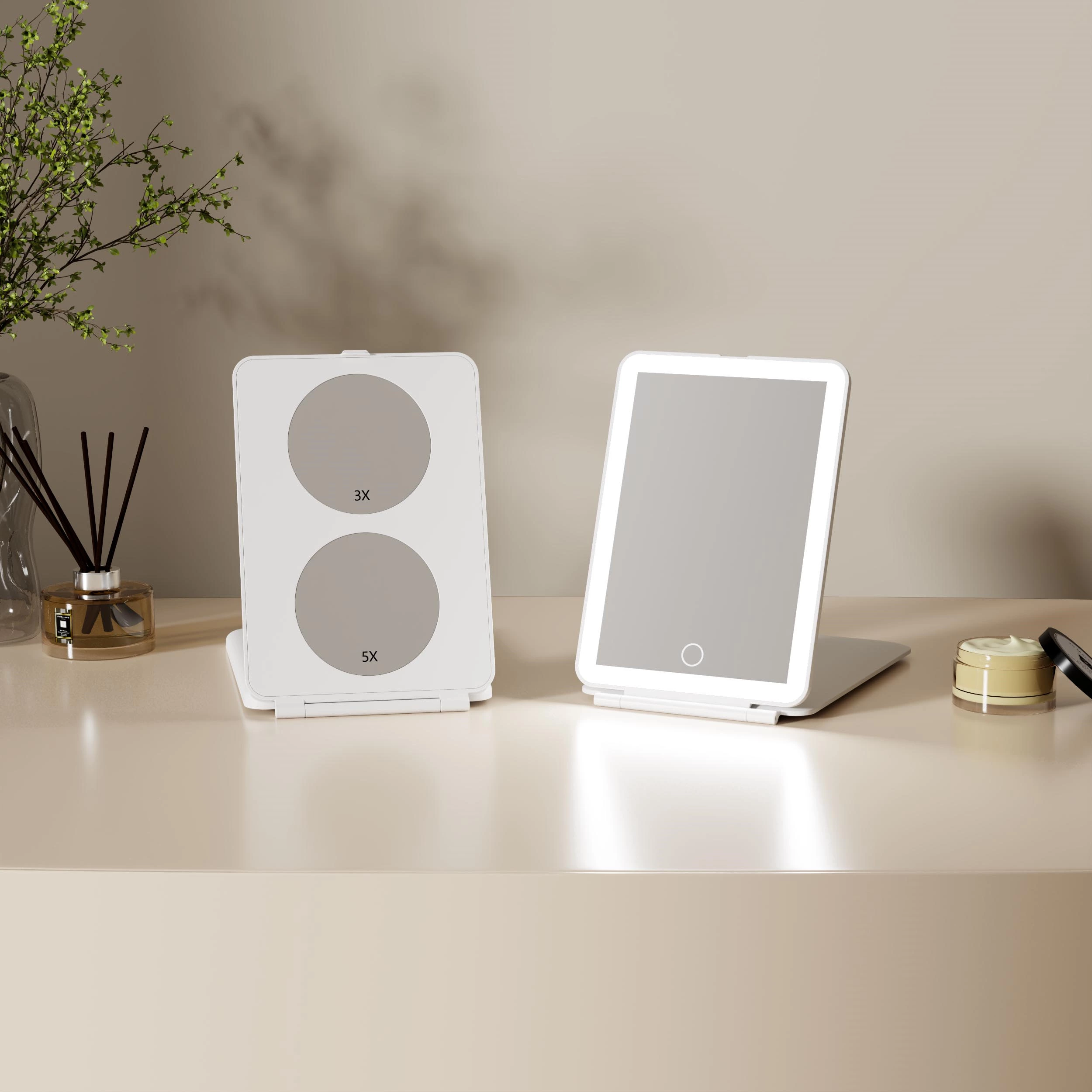 Portable LED Travel Makeup Mirror