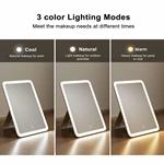 Miroir de courtoisie à LED