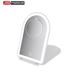 Miroir de voyage pliable arqué à LED