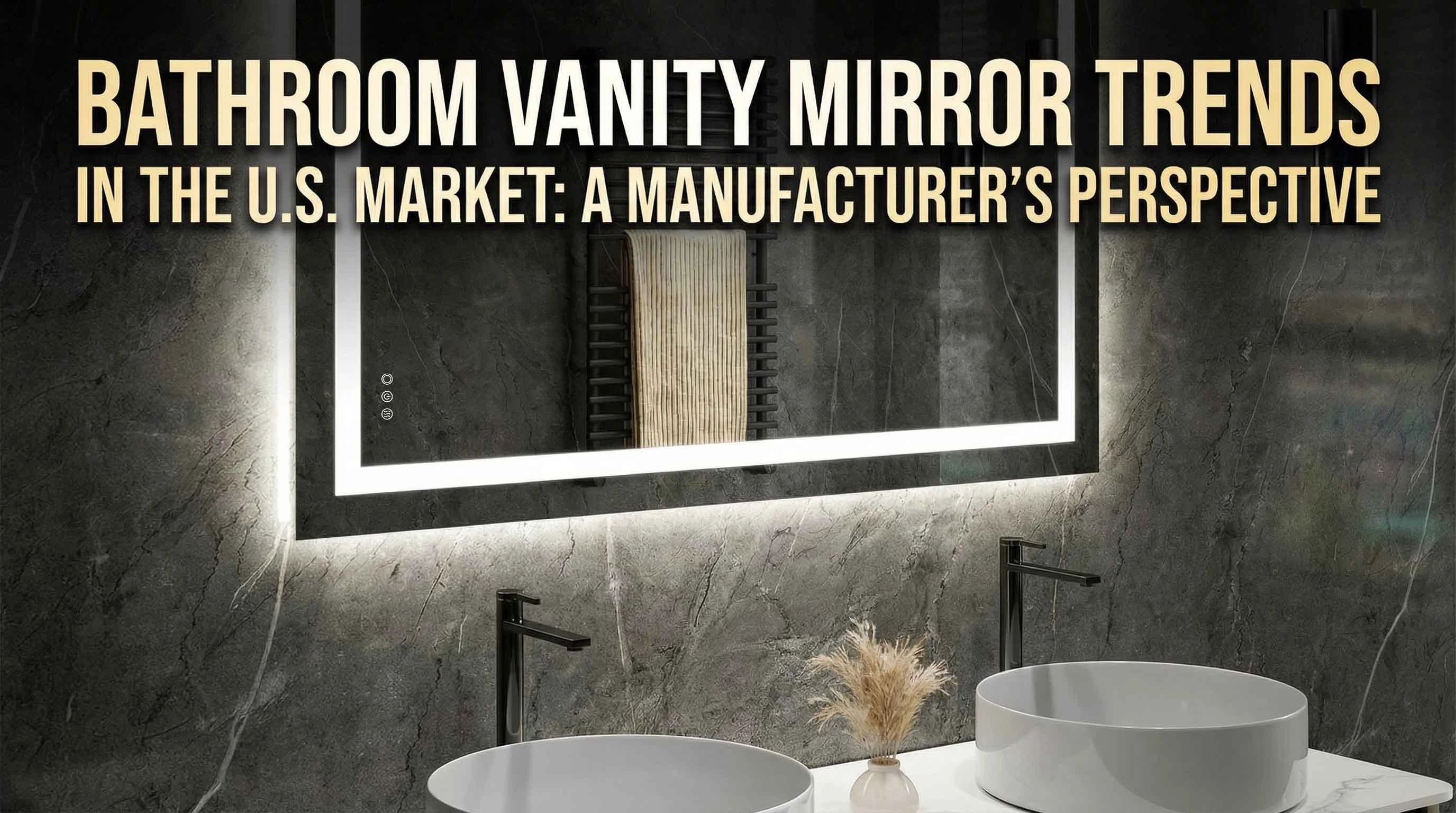 Miroir de salle de bain sans cadre