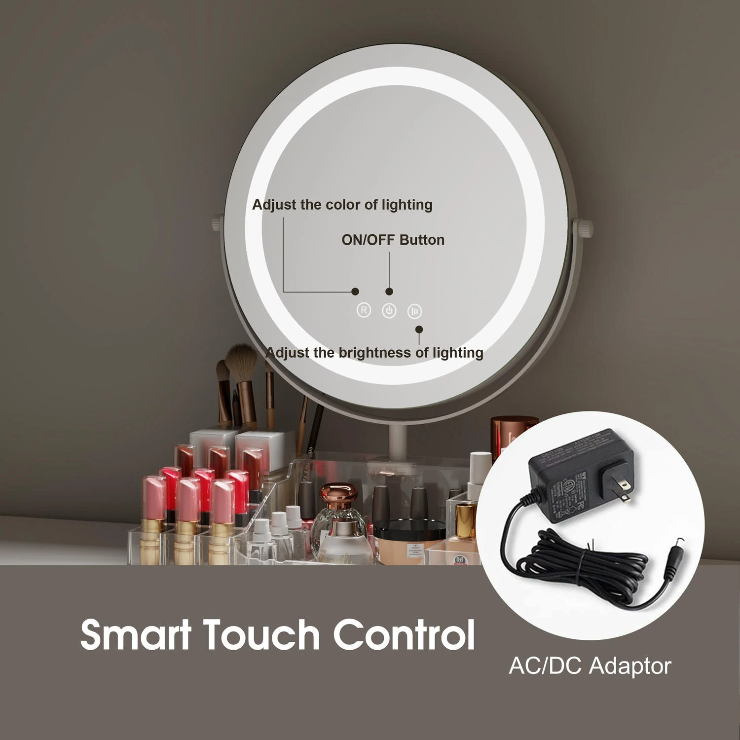 Vanity Mirror With Storage