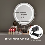 Miroir de coiffeuse avec rangement
