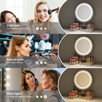 Miroir de coiffeuse avec rangement
