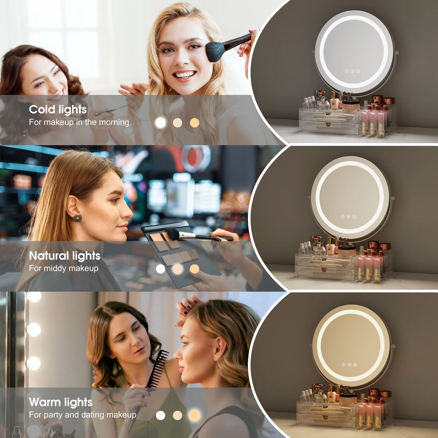 Vanity Mirror With Storage