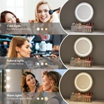 Miroir de coiffeuse avec rangement