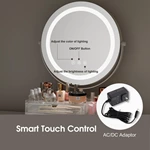 Miroir de coiffeuse avec rangement