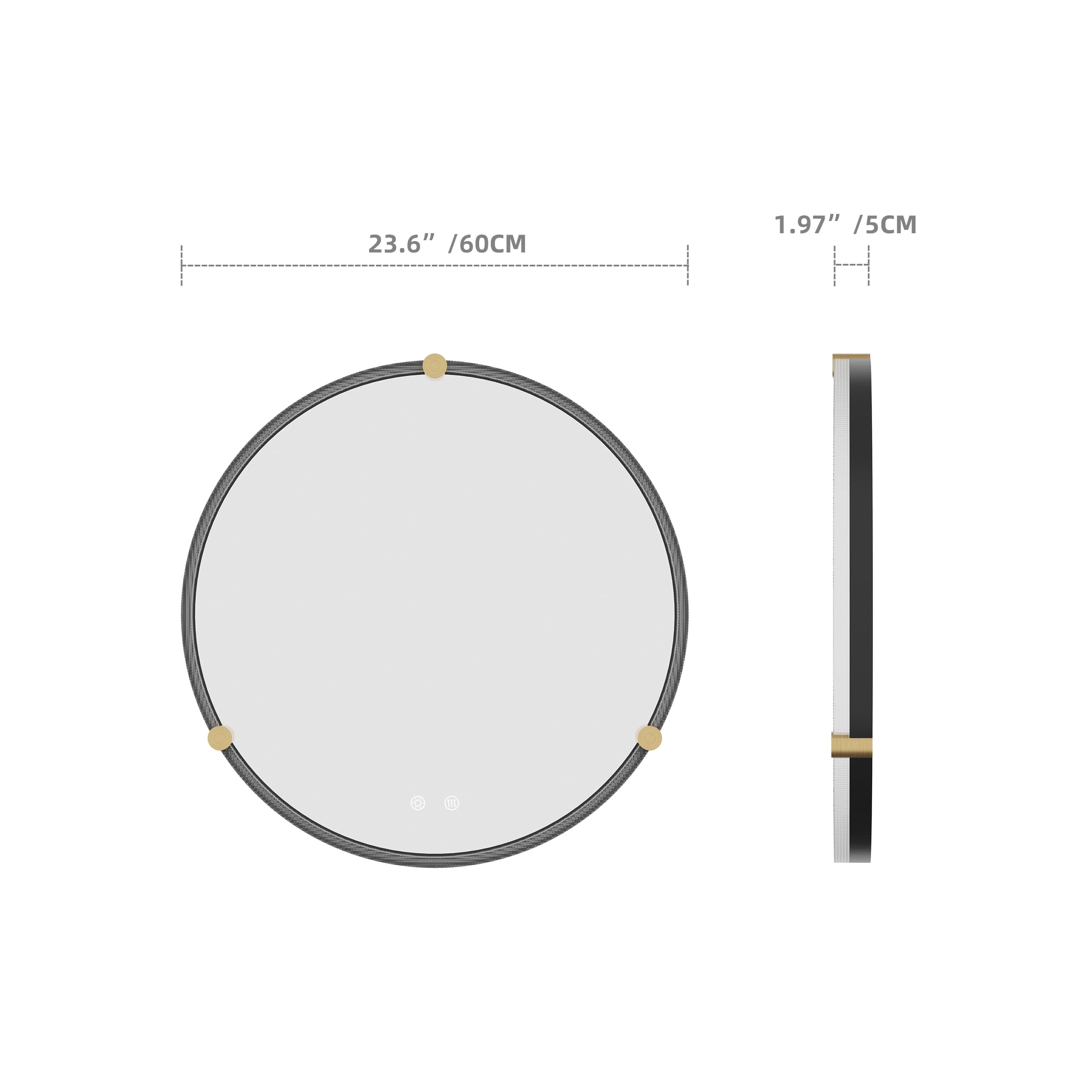 Round Led Bathroom Mirror