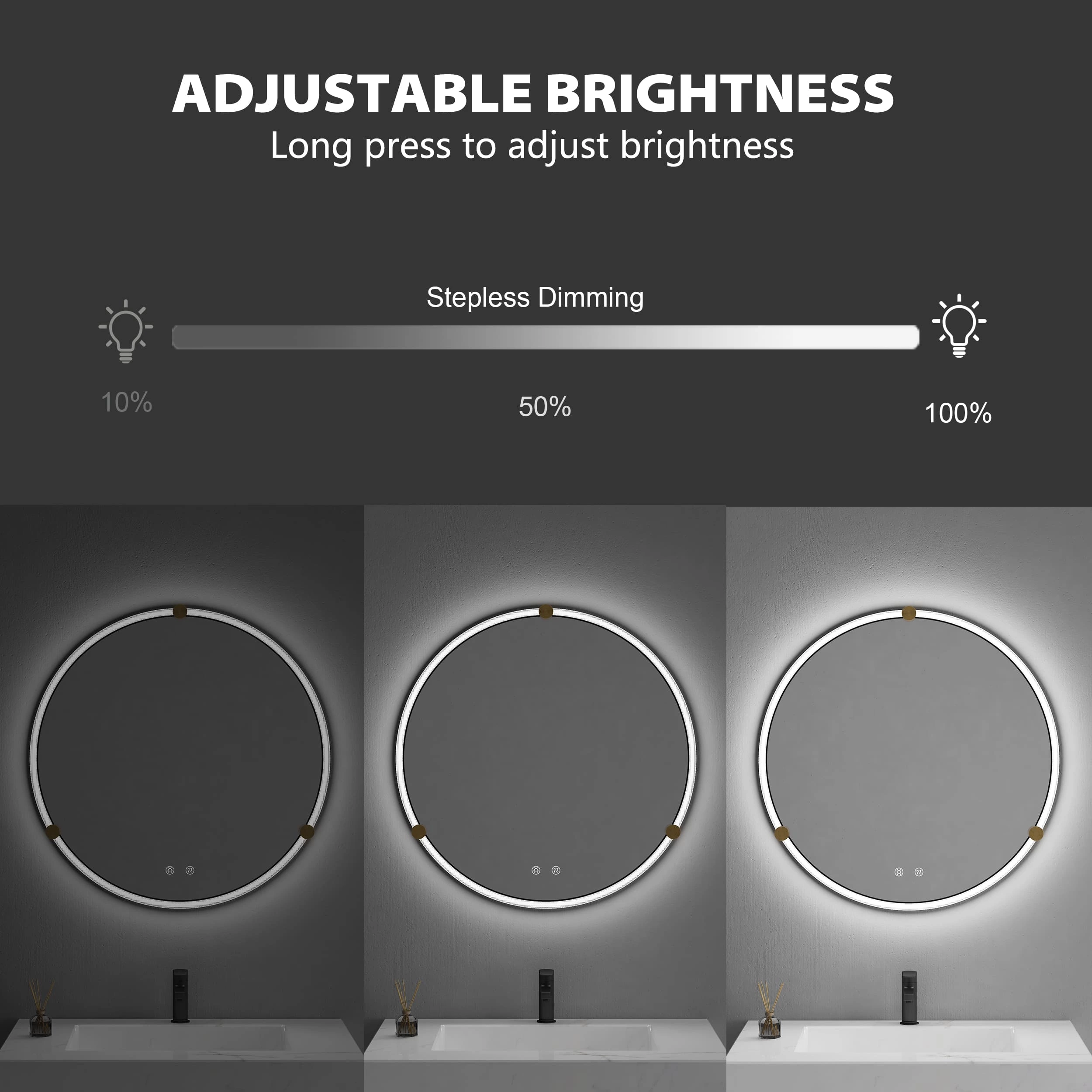 Round Led Bathroom Mirror