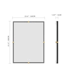 Miroir de salle de bain encadré à LED