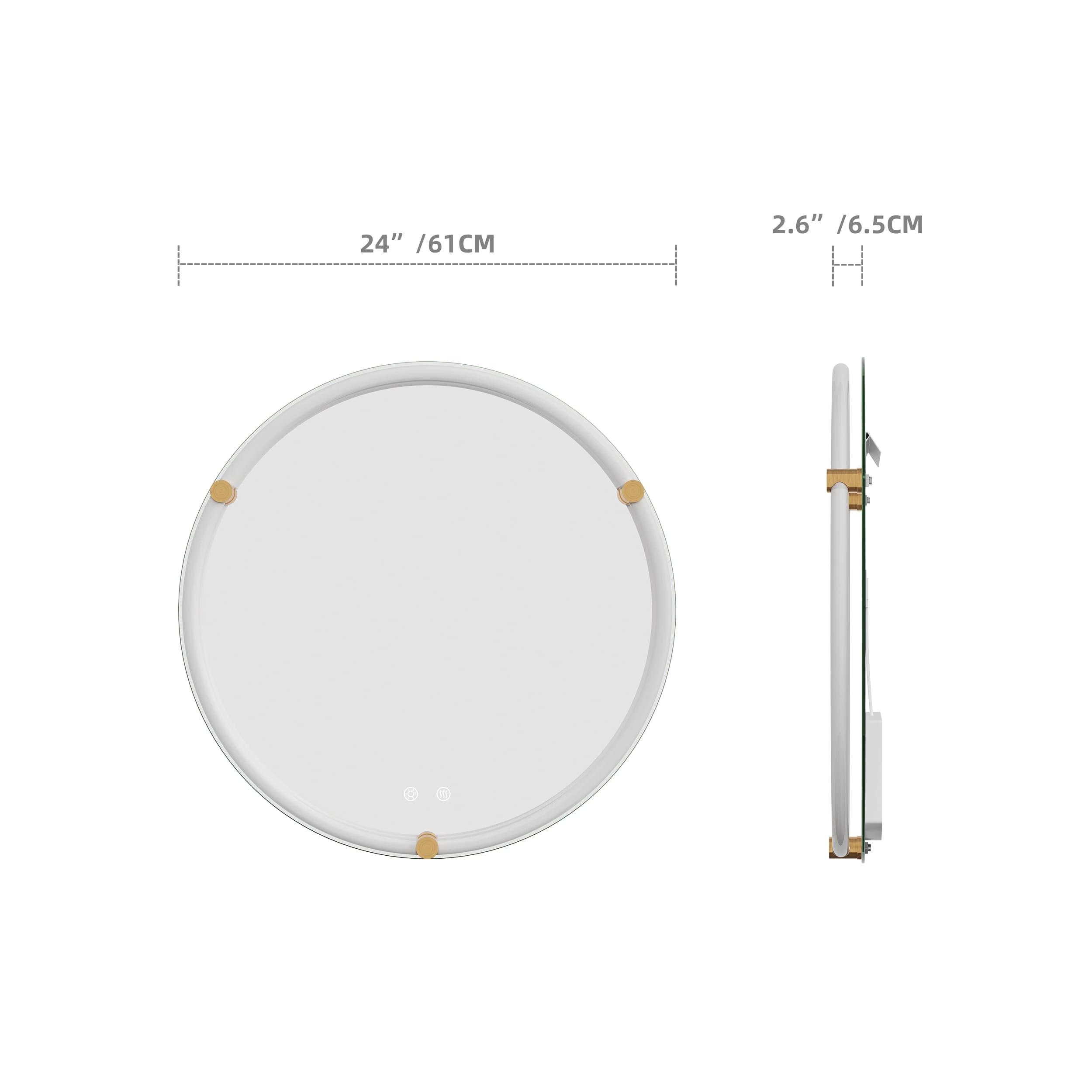 Round Led Bathroom Mirror