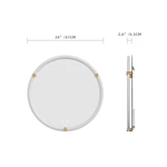 Miroir de salle de bain rond à LED