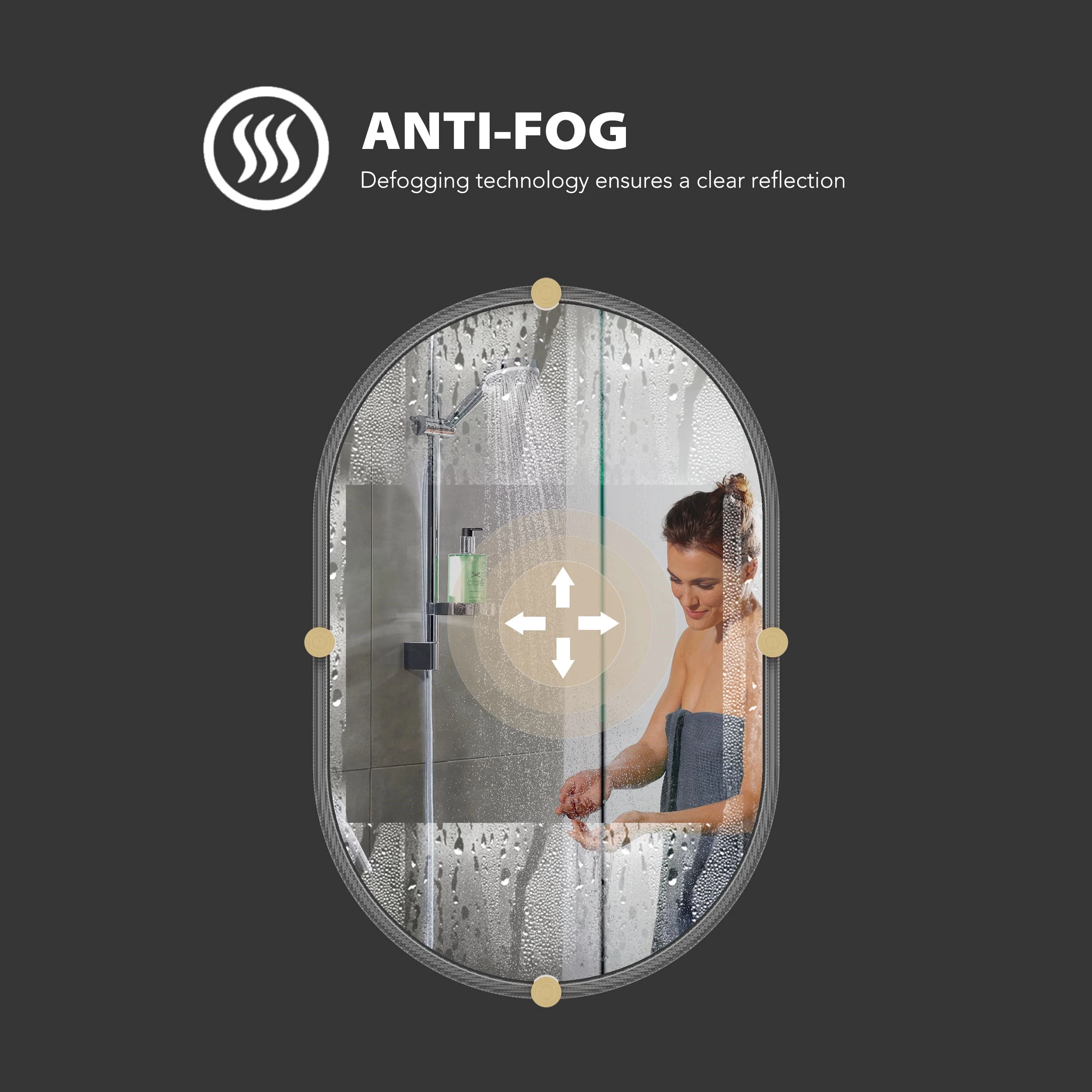 Oval Led Bathroom Mirror