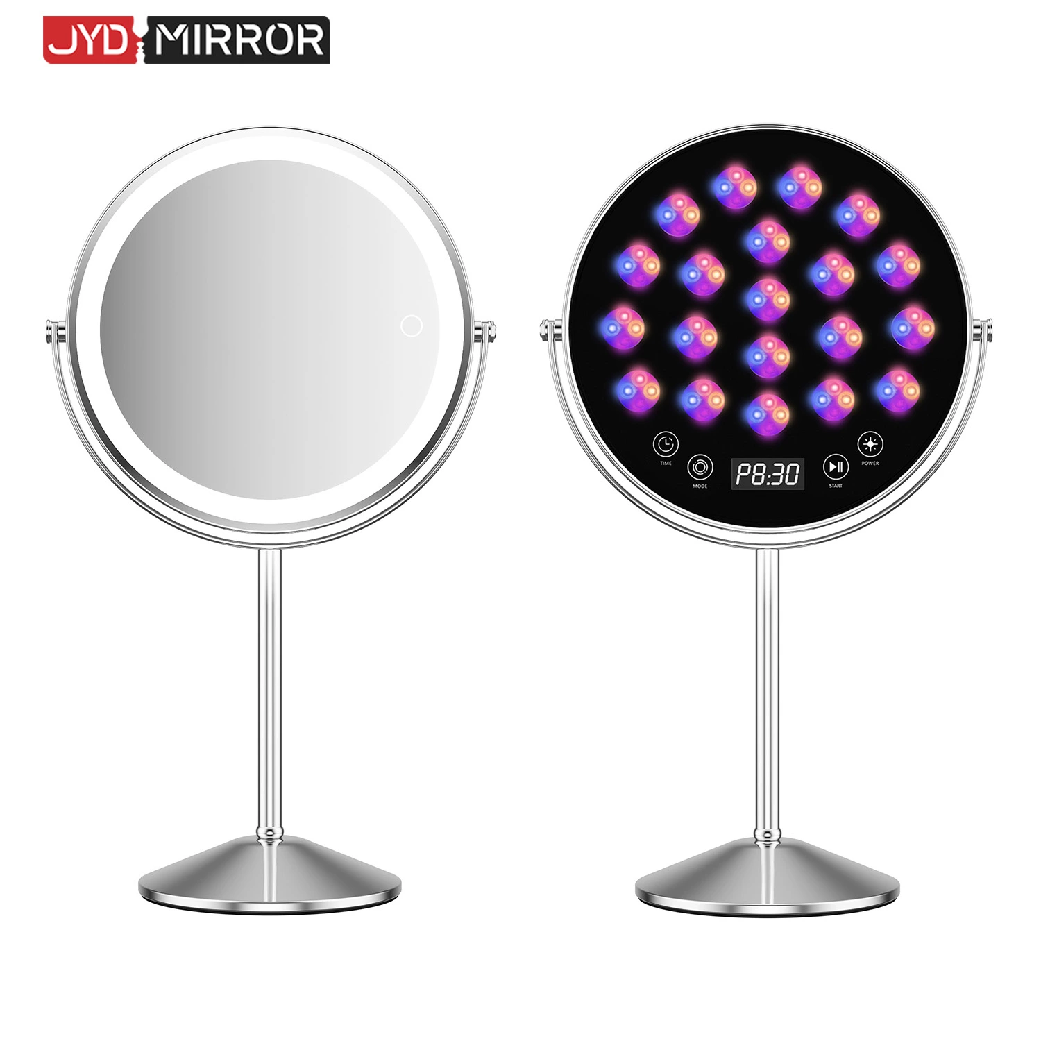 Miroir de coiffeuse avec luminothérapie LED