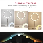 Miroir de coiffeuse avec luminothérapie LED