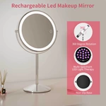 Miroir de coiffeuse avec luminothérapie LED