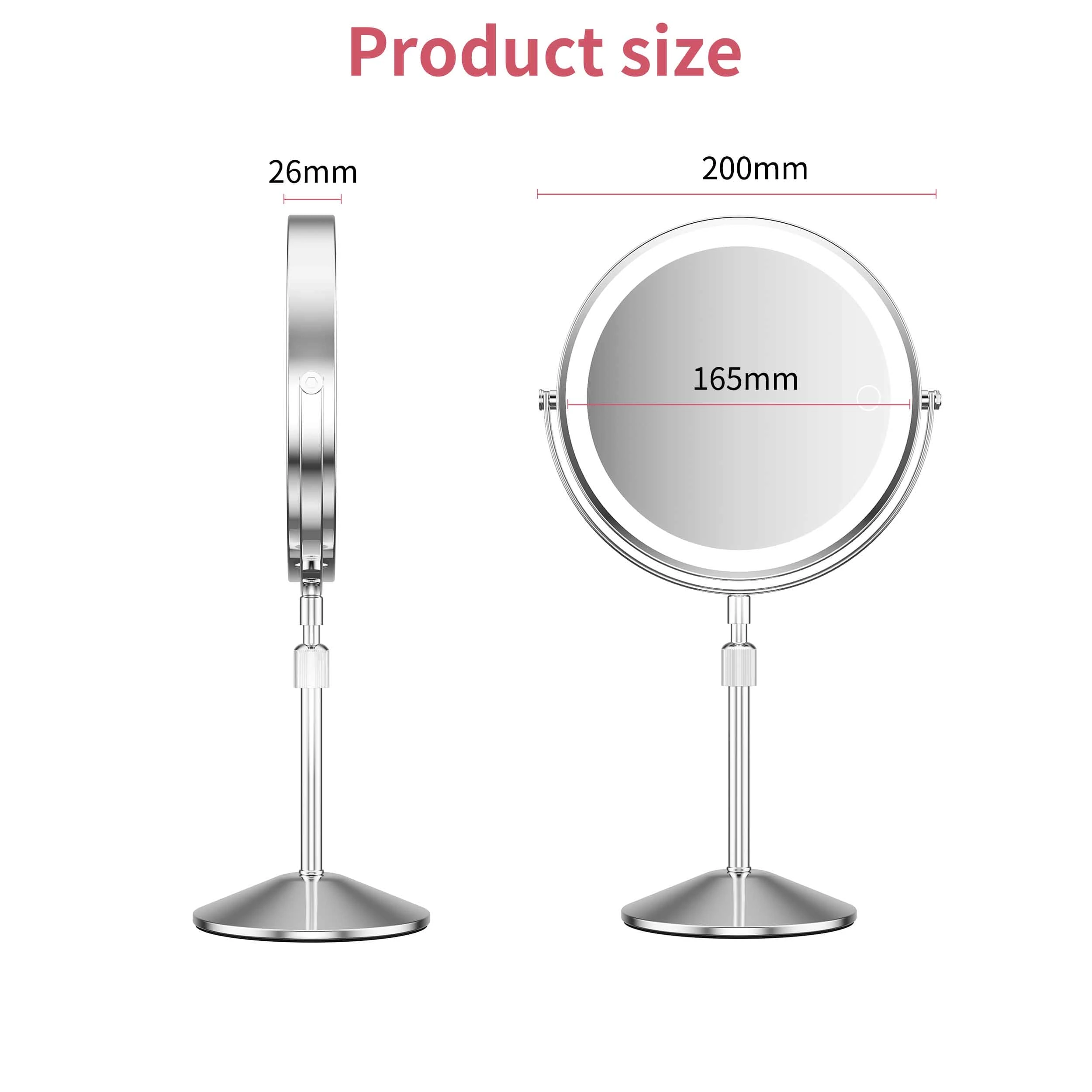 Vanity Mirror With LED Light Therapy