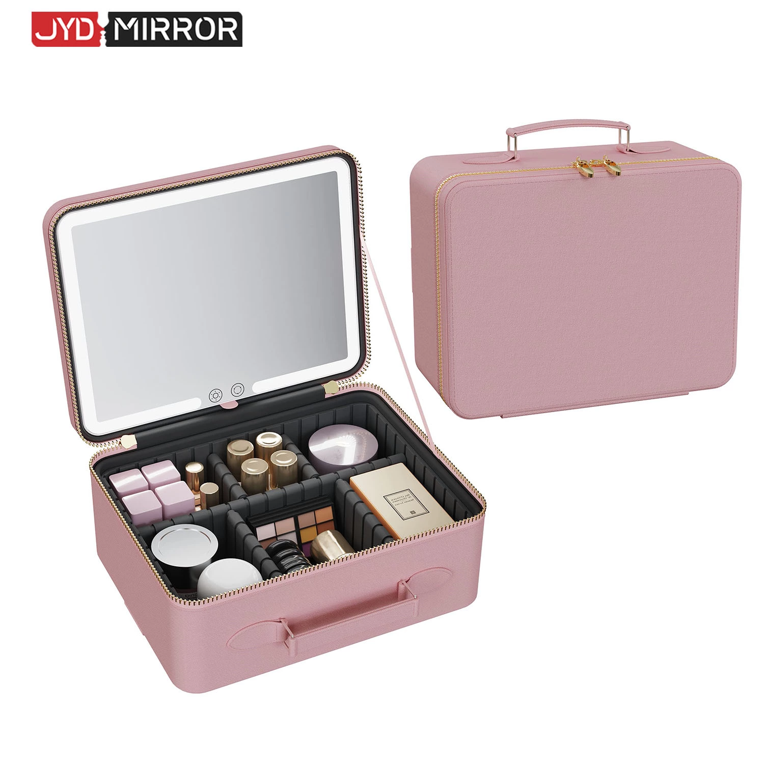 Makeup Bag With LED Mirror