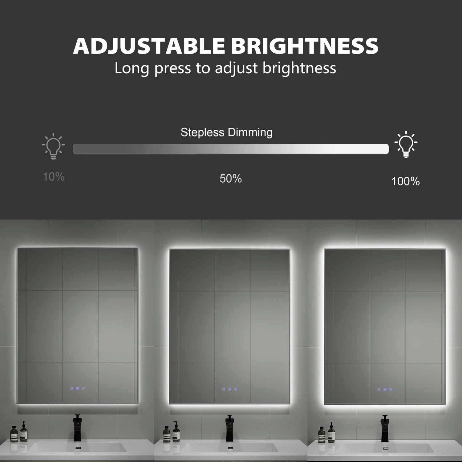 Framed Led Bathroom Mirror