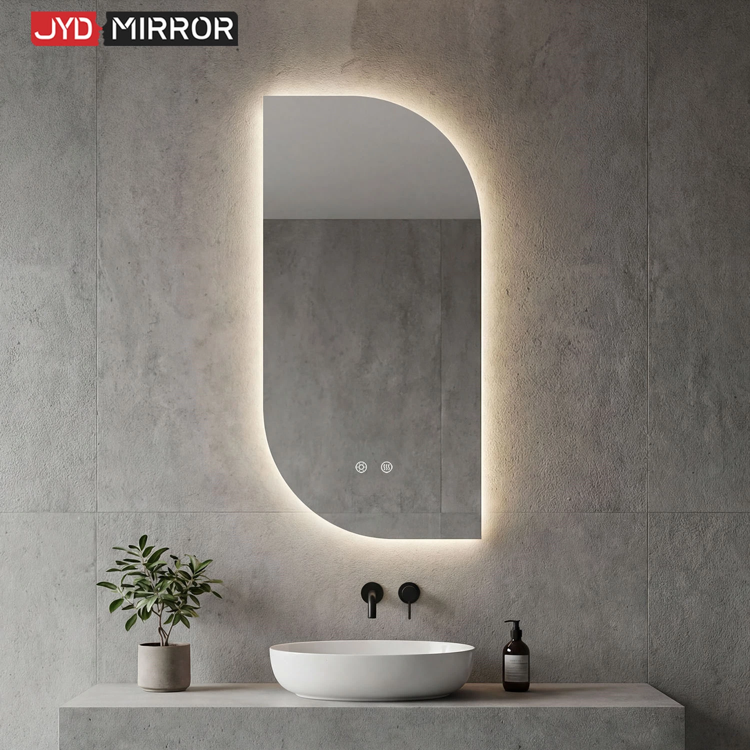 Irregular LED Bathroom Mirror