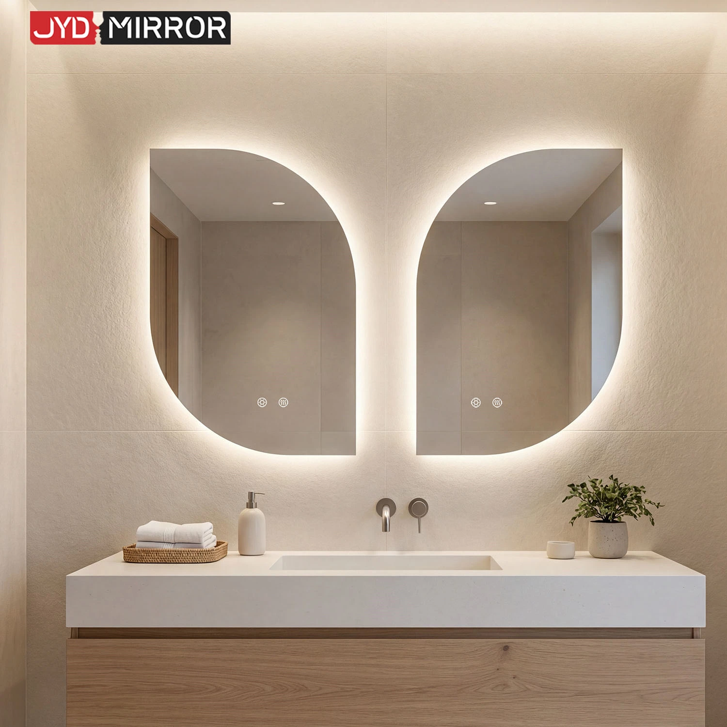 Irregular LED Bathroom Mirror