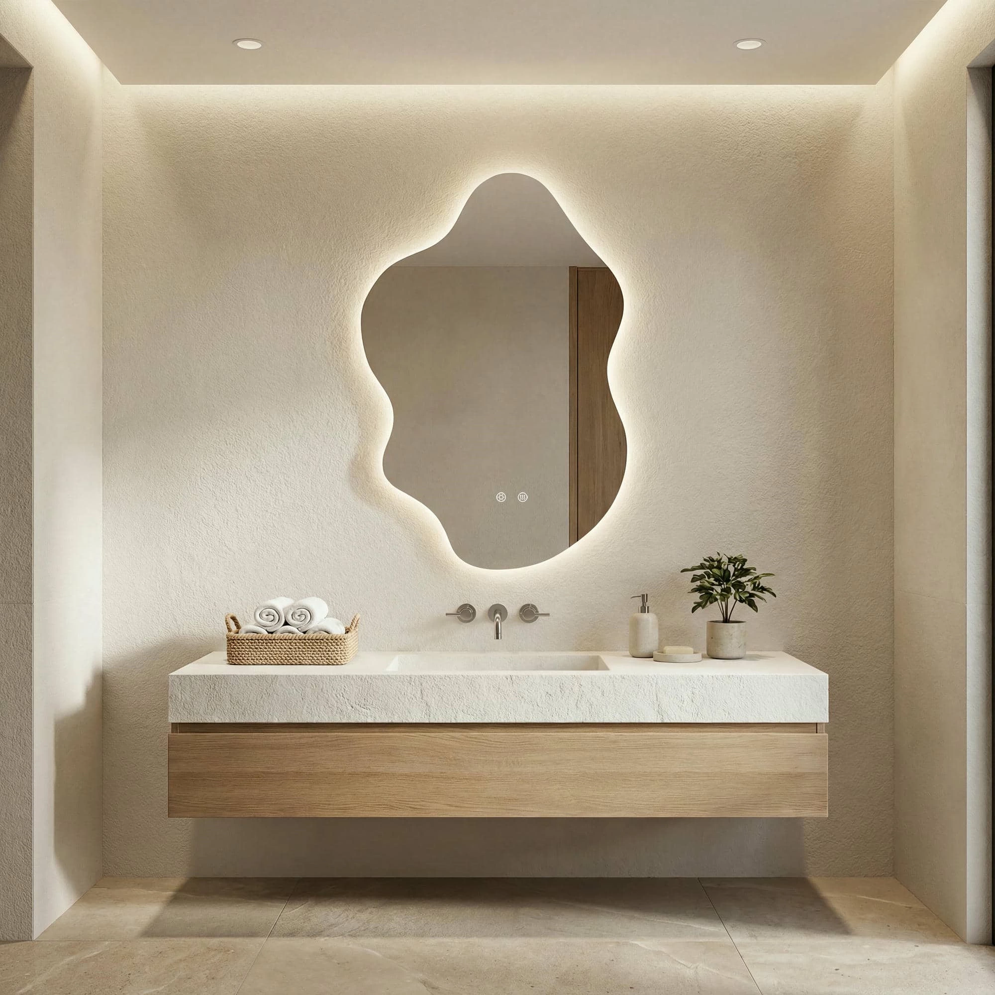 Irregular LED Bathroom Mirror