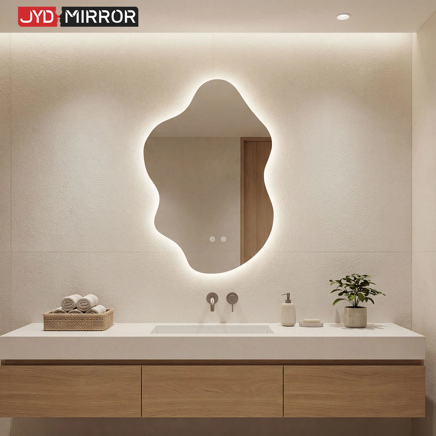 Irregular LED Bathroom Mirror