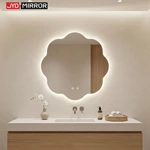 Miroir de salle de bain LED irrégulier