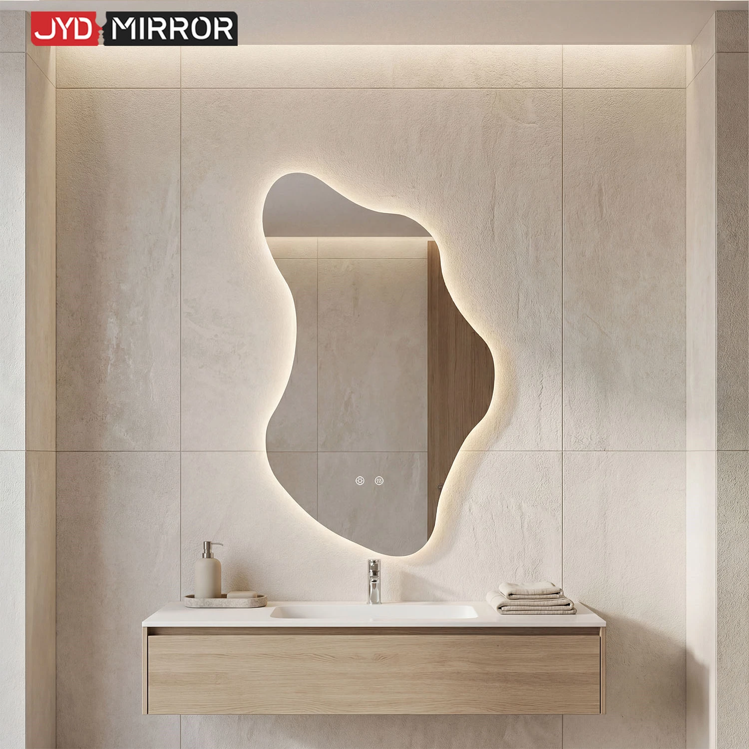 Irregular LED Bathroom Mirror